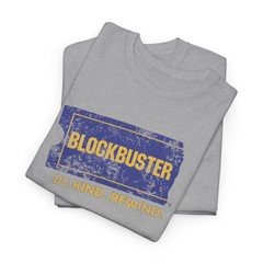 Vintage Style Blockbuster Be Kind Rewind 80’s Rule – Premium Heavy Cotton Tee