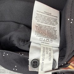 Express Performance Extra Slim Mens Large Black Micro Dot Stretch Dress Shirt L