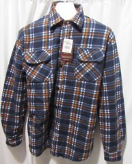 New Comfort Outfitter, Button Down, Lined, Plaid Warm Shirt/Jacket, Varied, XL