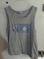 High Sierra, XL(18-20) gray South Padre Island, TX lifeguard sleeveless shirt