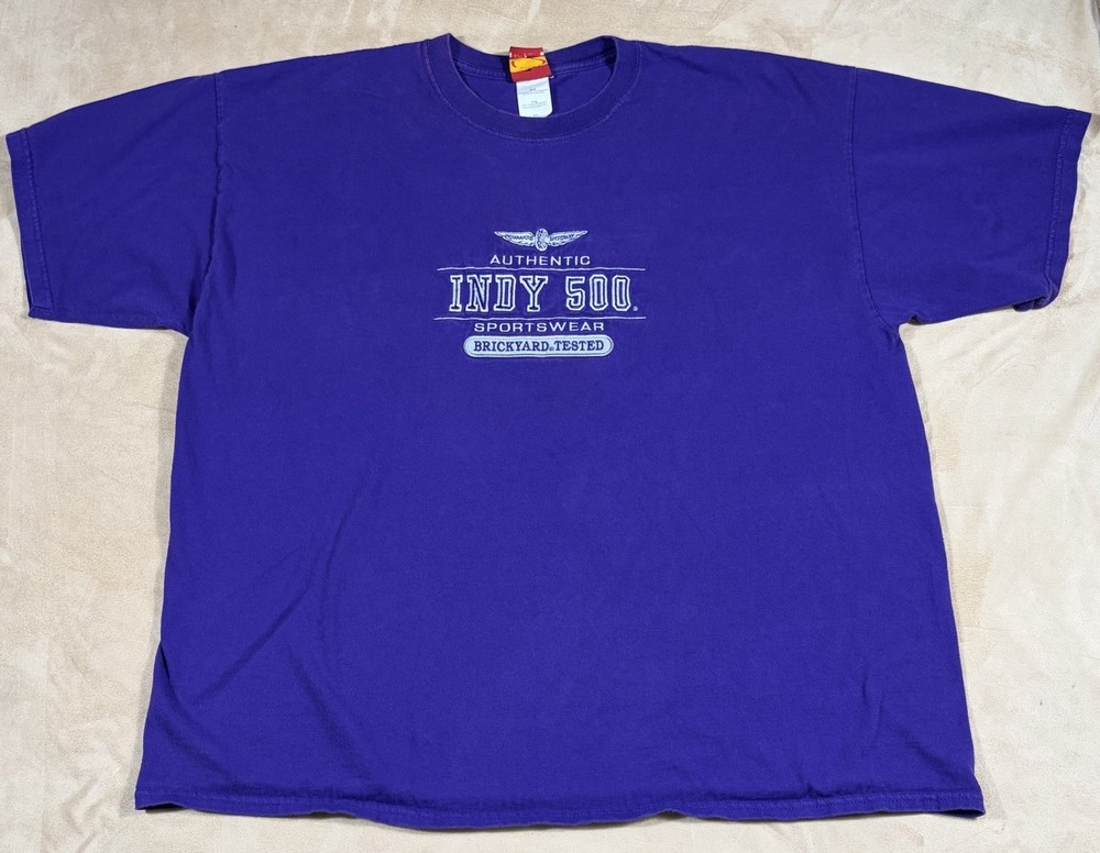 Indy 500 St. Clair Apparel Purple T-Shirt Brickyard Tested Racing Graphic Xxl 2x