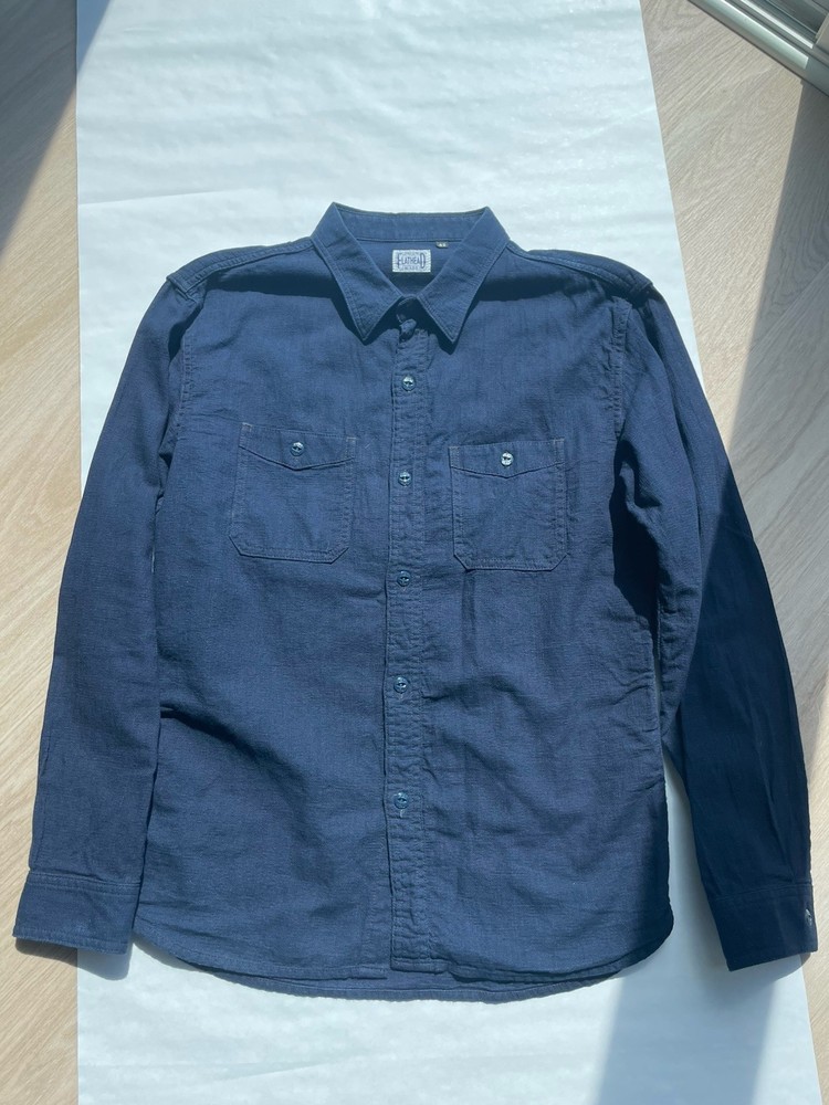 Flat Head Glory Park Indigo-Dyed Cotton Shirt – Long Sleeve- 42