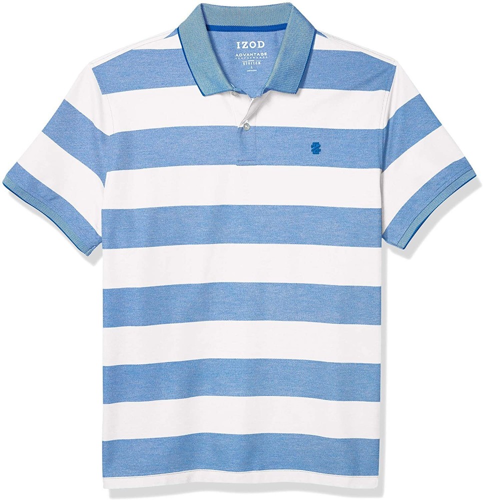 IZOD Men’s Advantage Performance Short Sleeve Stripe Polo