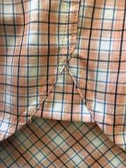 DANIEL CREMIEUX NWOT Button-Down Pink Black White Blue Plaid Cotton 2XL
