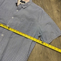 Michael Brandon Short Sleeve Button Down Men’s Shirt Size XL Slim Fit