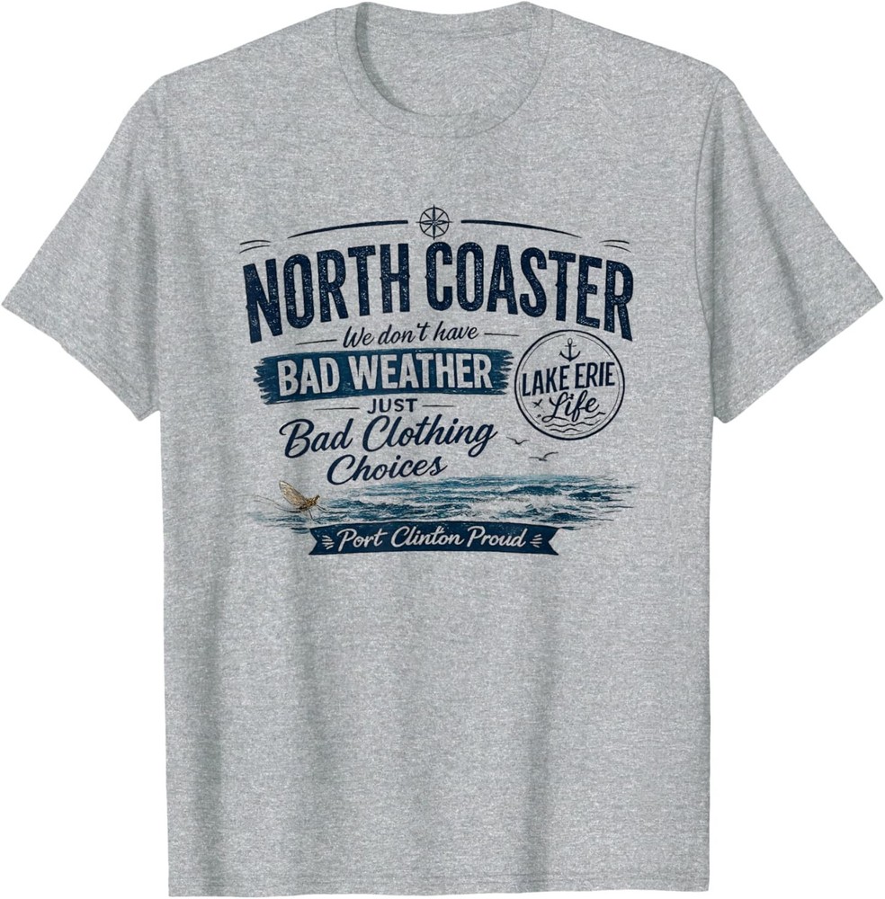 North Coaster Port Clinton Proud Sport Grey T-Shirt