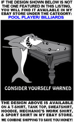 BE AFRAID BE VERY AFRAID 9 Ball Skeleton Girl Billiards Pool Player T-shirt