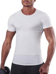 Mens Compression Shaping Undershirt Tummy Control Slimming Body Shaper Tank Top