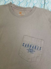 Carhartt Built to Last Pocket T Shirt Desert Tan Biege Workwear Hunting Large