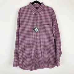 Bobby Jones Cotton Wrinkle Resistant Plaid Button Down Shirt Mens XL Golf NWT