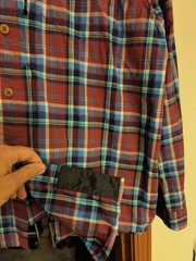 Men’s Red DuluthFlex Beergarden Relaxed Fit Long Sleeve Large Shirt Regular