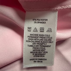 Perry Ellis Portfolio Performance Tech Slim Fit Dress Shirt Pink Mens M 15-15.5
