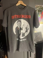 THE STROKES Band Retro Style Charcoal Unisex T shirt Vtg S-5XL KH13535