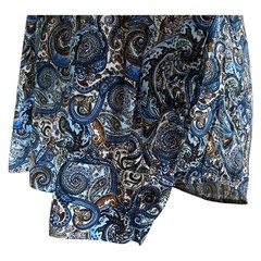 Stenstroms Slimline Shirt Blue Paisley Print 100% Cotton Men’s Medium 39in NWOT