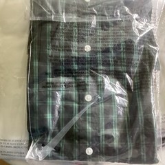 Goodthreads Men’s Long Sleeve Button Down Blue Plaid Cotton Oxford Shirt Mens L