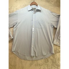 Banana Republic Factory Mens Blue White Grid Check Cotton Button Down Shirt L