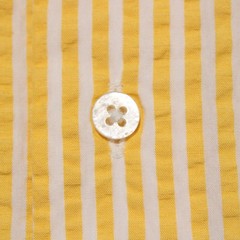 Taccaliti NWT Dress Shirt Size 42 16.5 in Yellow & White Stripes 100% Cotton