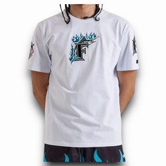 PRO Standard – Florida Marlins Flame Tee MLB Baseball – Mens Size Med – Blue