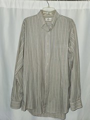 Men’s Striped Button Down Shirt – Neck Size 16 1/2 – 36/37 #business #striped