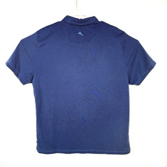 Tommy Bahama Polo Shirt Tencel Polyester Short Sleeve Blue Men’s Size L Comfort