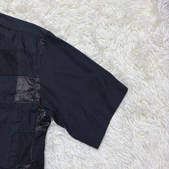 USED COMME DES GARCONS PATCHWORK SHORT-SLEEVED SHIRT (MIXED MATERIALS) GOOD