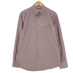 Camel Active Vintage Striped Button-Down Relaxed Fit Shirt Long Sleeve M