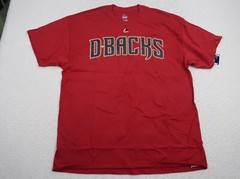 Majestic Men’s T Shirt Size XL Arizona Diamond Backs MLB Red Crew Neck Cotton