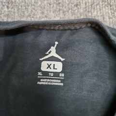 Nike Jordan Air Flight T-shirt Men X-Large Black w/ Yellow & Purple Logo Print