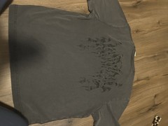 Aéropostale Men’s Gray Solid Logo Cotton Jersey Crew Neck T-Shirt M