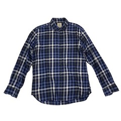 Thomas Mayes Blue Plaid Button Down Shirt Medium Long Sleeve Casual Classic