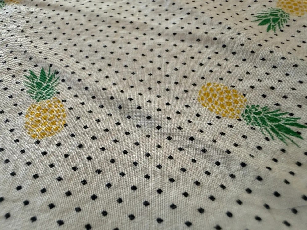 Apt. 9 Men’s Pineapple Print Button Down Shirt XXL short Sleeve Cotton tiki
