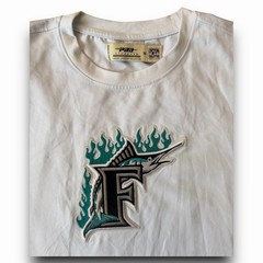 PRO Standard – Florida Marlins Flame Tee MLB Baseball – Mens Size Med – Blue