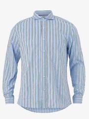 Ellos Men’s Plus Size Blue 100% Cotton Big And Tall Shirt UK Sizes 2XL-6XL