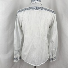English Laundry Men’s Christopher Wicks Embroidered Hand Sewn Shirt Size M