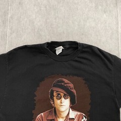 VINTAGE John Lennon Shirt Adult Large Black US Army Military 2005 Tee Logo Men L