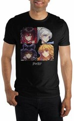**Legit** RWBY Ruby Weiss Blake Yang Team Graphic Anime Authentic T-Shirt TS8HCA