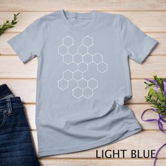 Hexagon Pattern Mathematics Science Graphic Design Light T-Shirt Unisex T-shirt