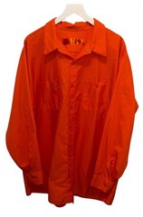 Red Kap SP14 Mens Industrial Long Sleeve Work Shirt Orange 3XL