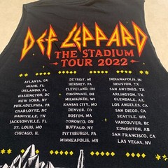 Def Leppard Diamond Star Halos The Stadium Tour 2022 Women’s Tank Top Double Sid