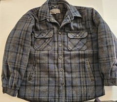 Naturalife Wool Plaid Quilt Lined Front Pockets Button Up Heavy Jacket- EUC- XXL