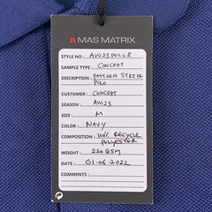Matrix Collection Men’s Size Medium Navy Patterned Stripe Short Sleeve Polo NWT