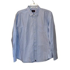 Men’s UNTUCKit Long Sleeve Button Down Blue Dress Shirt XL Work Office Casual