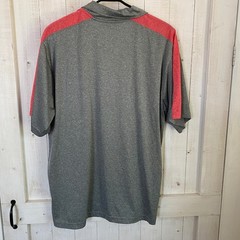 Champion Georgia Bulldogs Mens XL Polo Shirt Heather Grey Red Performance Golf