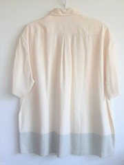 Quicksilver Silver Edition Large Men’s Button Up 100% Silk Shirt Light Colors