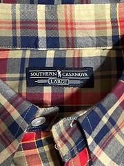 Southern Casanova Button Down Long Sleeve Shirt Men’s Large Multi-Color Plaid