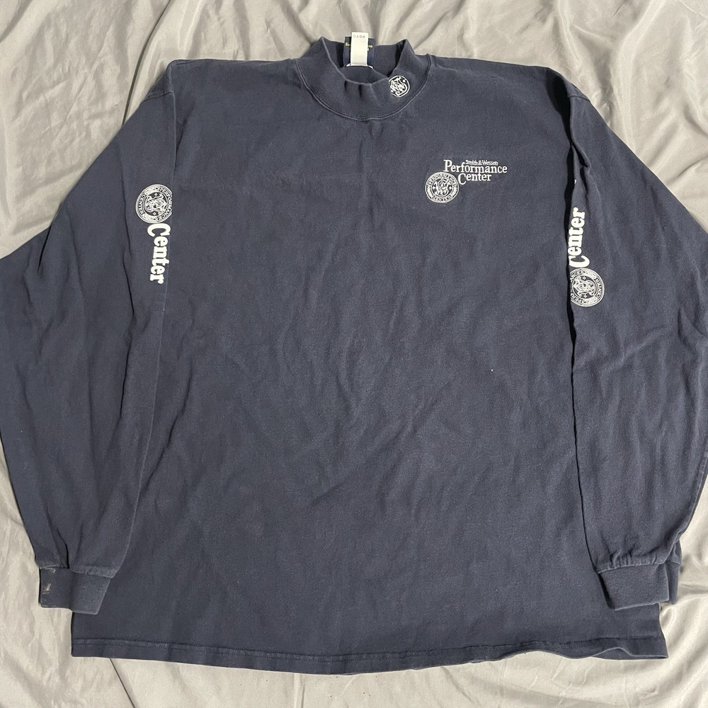 Vintage Smith & Wesson Performance Center Longsleeve Shirt Sz XXL Guns Firearms