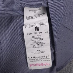 Armani Collezioni Shirt Mens 15 38 Blue Check Slim Fit Dress Long Sleeve Albania