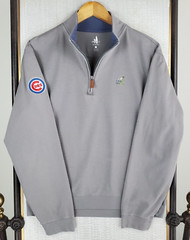 JOHNNIE-O x CHICAGO CUBS Size Small Men’s 1/4 Zip Cotton Sweatshirt Pullover