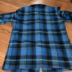 Vtg Pendleton Wool Topster Shacket Blazer Blazer Blue Tartan Plaid Men L Flannel