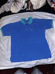 Izod Lacoste Men’s Vintage Polo Shirt 80’s 90’s Blue Size XL